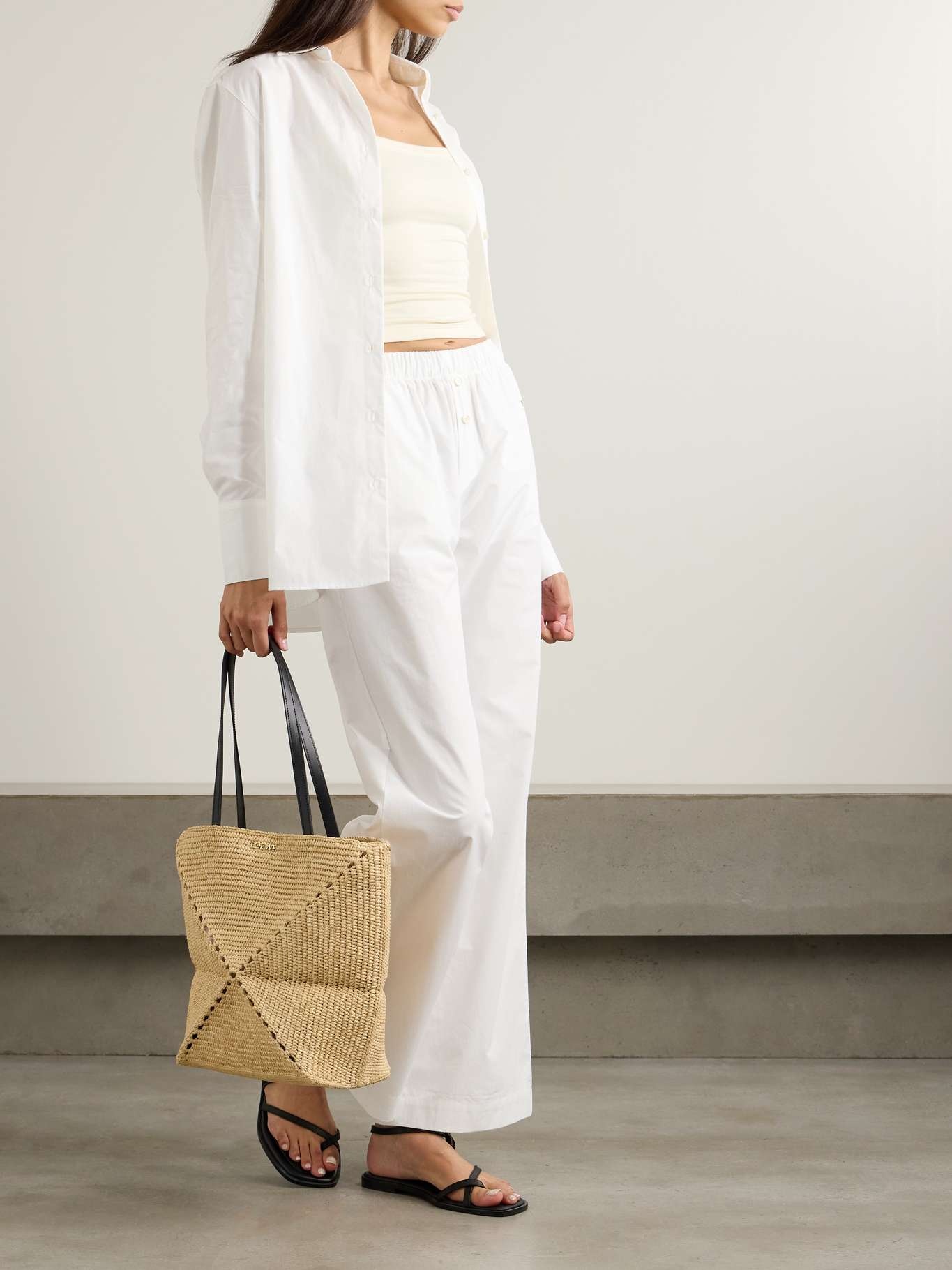 Cotton-poplin shirt White - 2