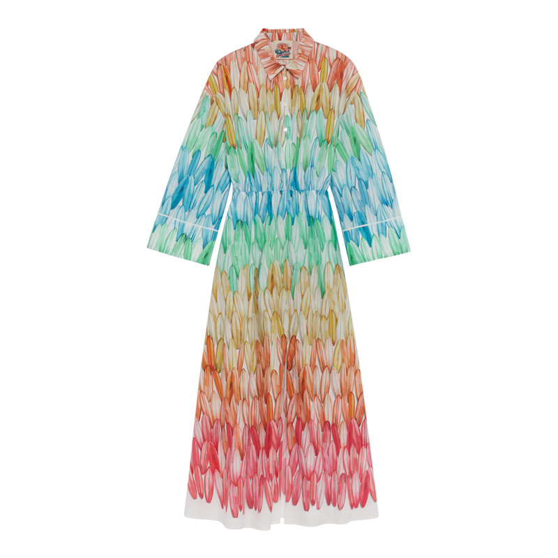 Long dress Rainbow - Printed poplin 1