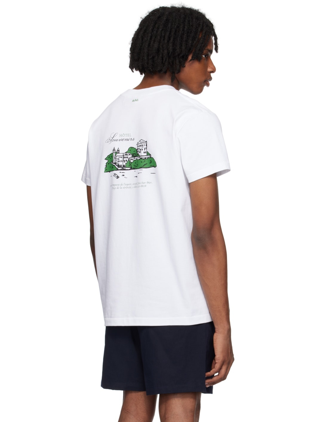 White JJJJound Edition 'Hôtel Souvenirs' T-Shirt - 3