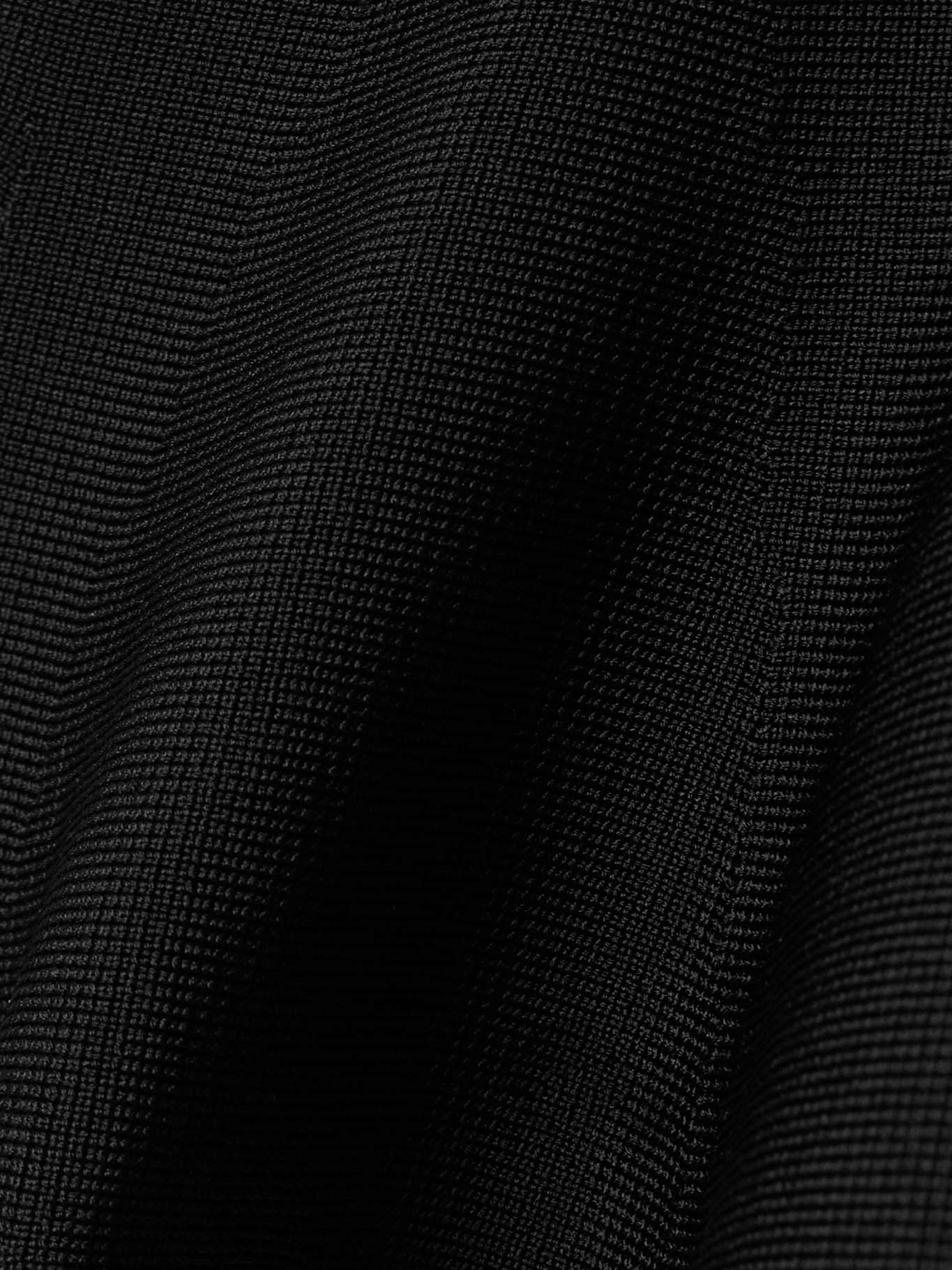 Andra stretch-knit turtleneck peplum top Black - 4