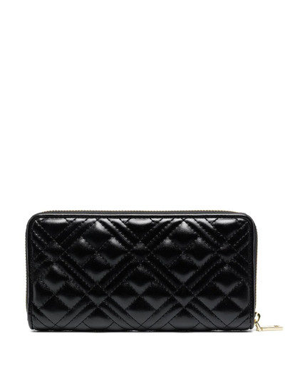 Moschino logo quilted wallet outlook