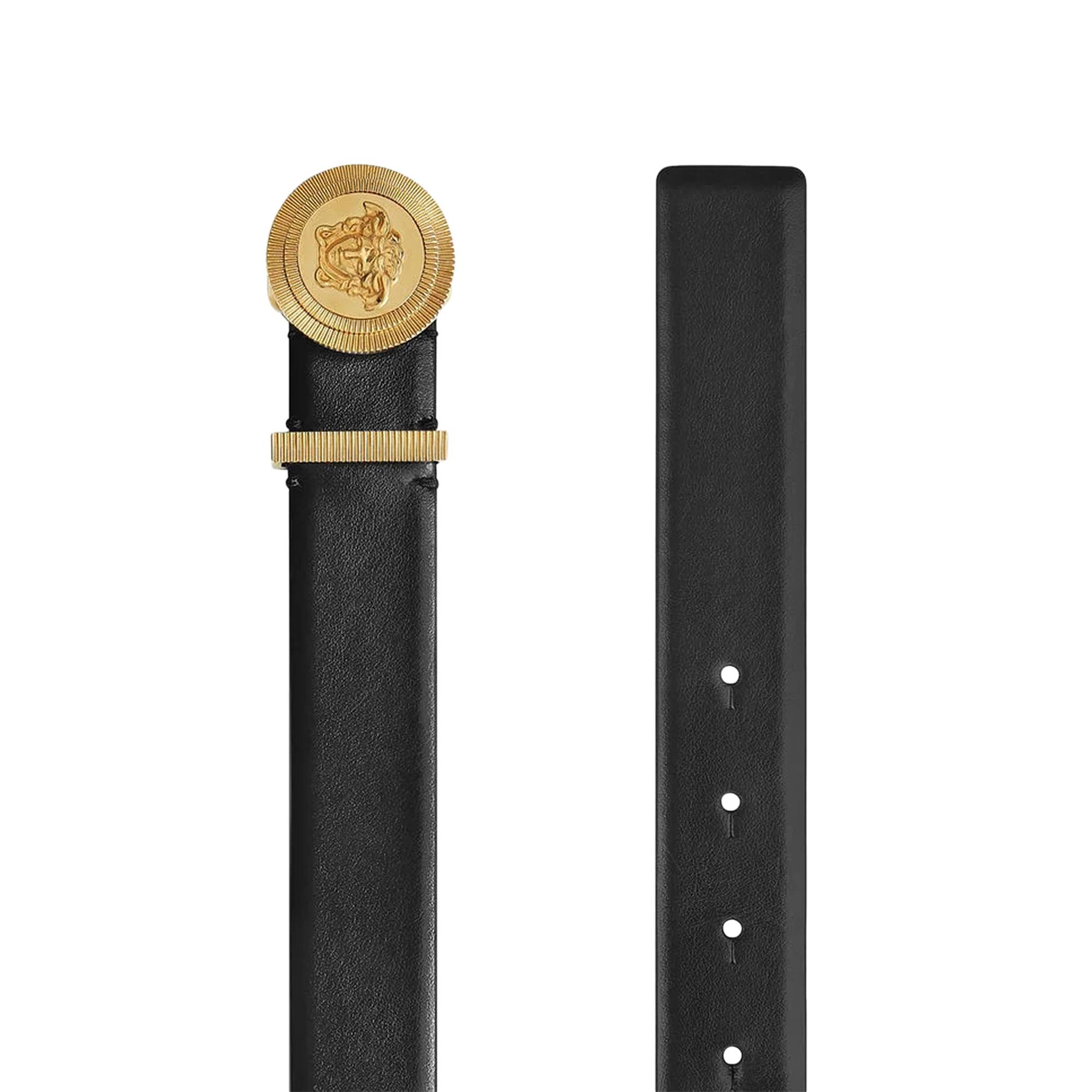 Versace Thin Medusa Biggie Belt 'Black' - 2