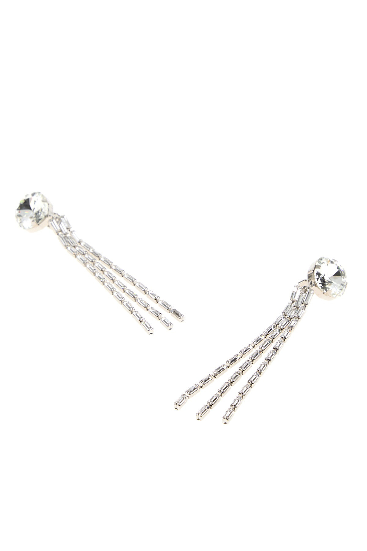 Embellished metal Fringes earrings - 2