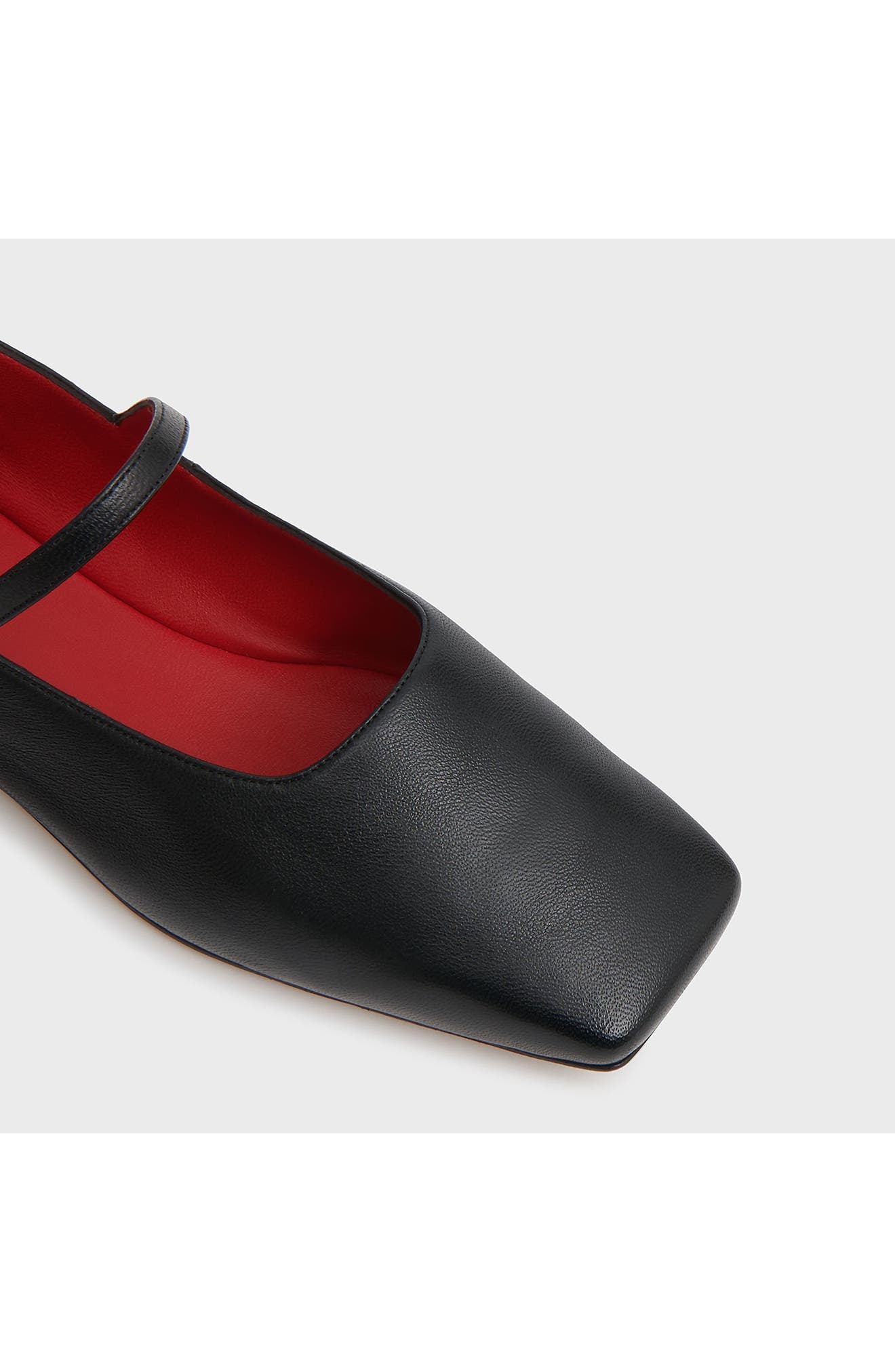 Mansur Gavriel Square Toe Mary Jane Flat in Black at Nordstrom - 4