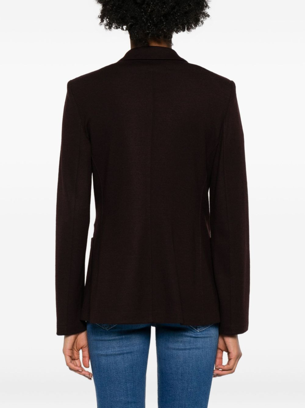 double-breasted wool blazer - 4