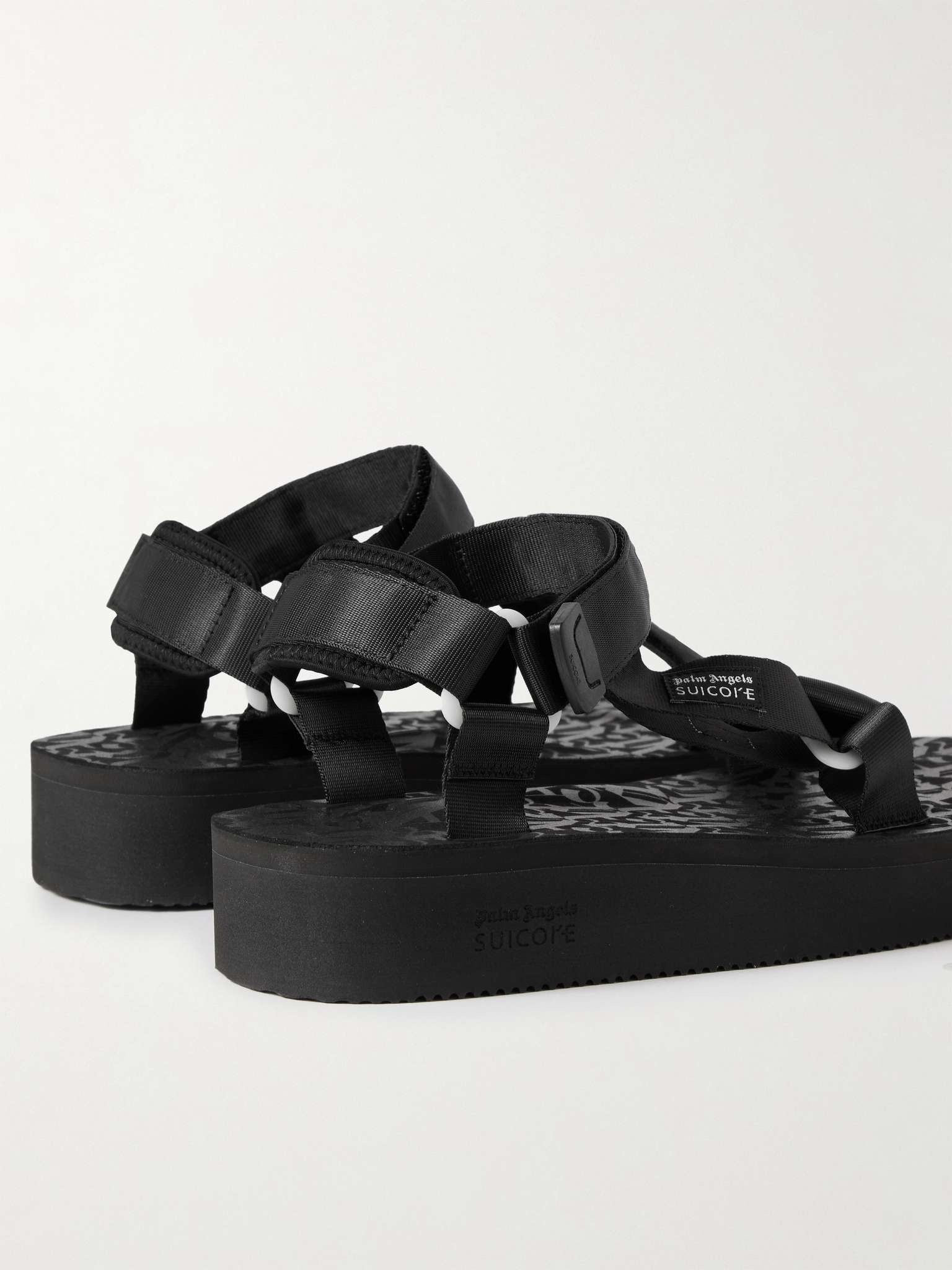 + Suicoke Depa Logo-Print Webbing-Trimmed Rubber Sandals - 5