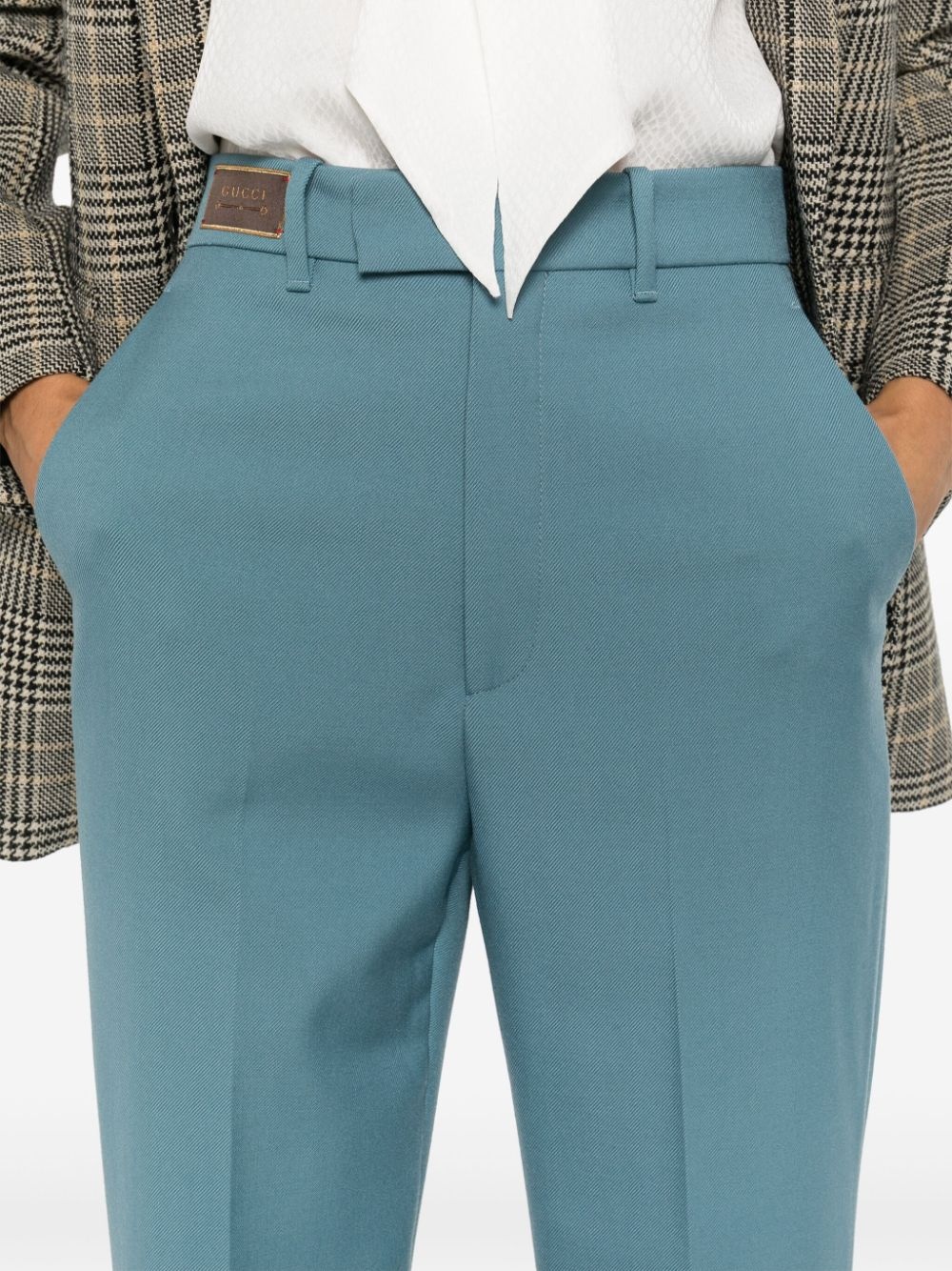 Horsebit wool trousers - 5