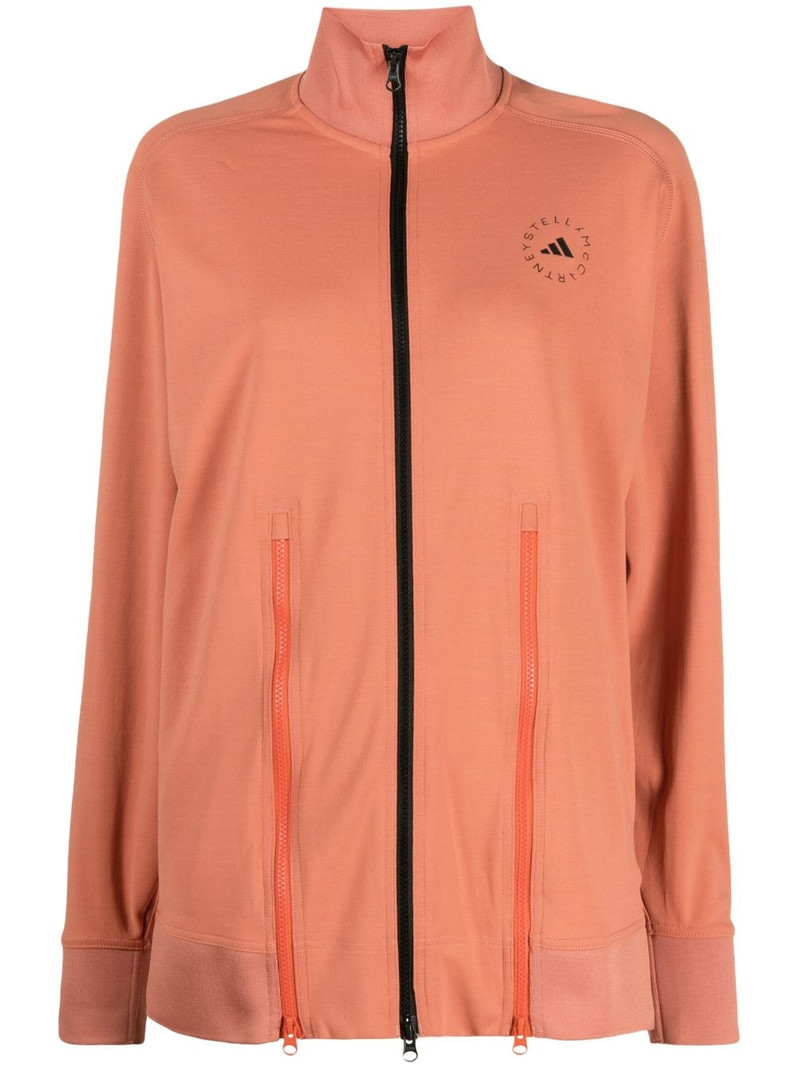 TrueCasuals logo-print track jacket 1