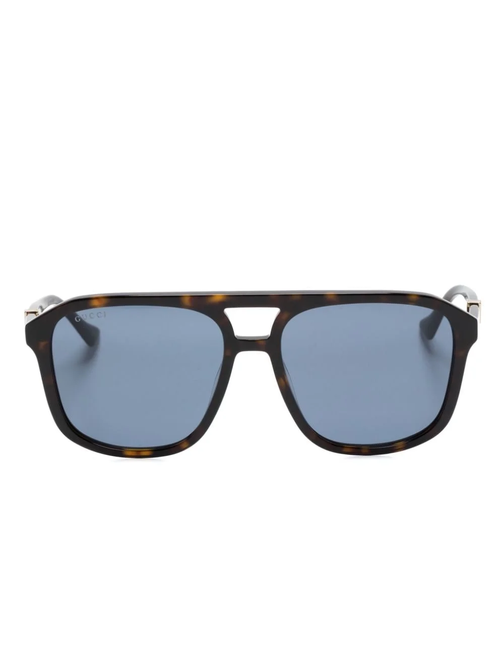 tortoiseshell navigator-frame sunglasses - 1