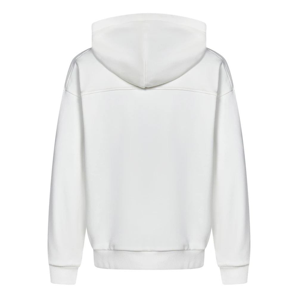 パーカー・フーディ ERMENEGILDO ZEGNA Men Hoodies N6MH01830 105 White ZEGNA WHITE SWEATER WITH HOOD AND POCKETS | miinto | REVERSIBLE