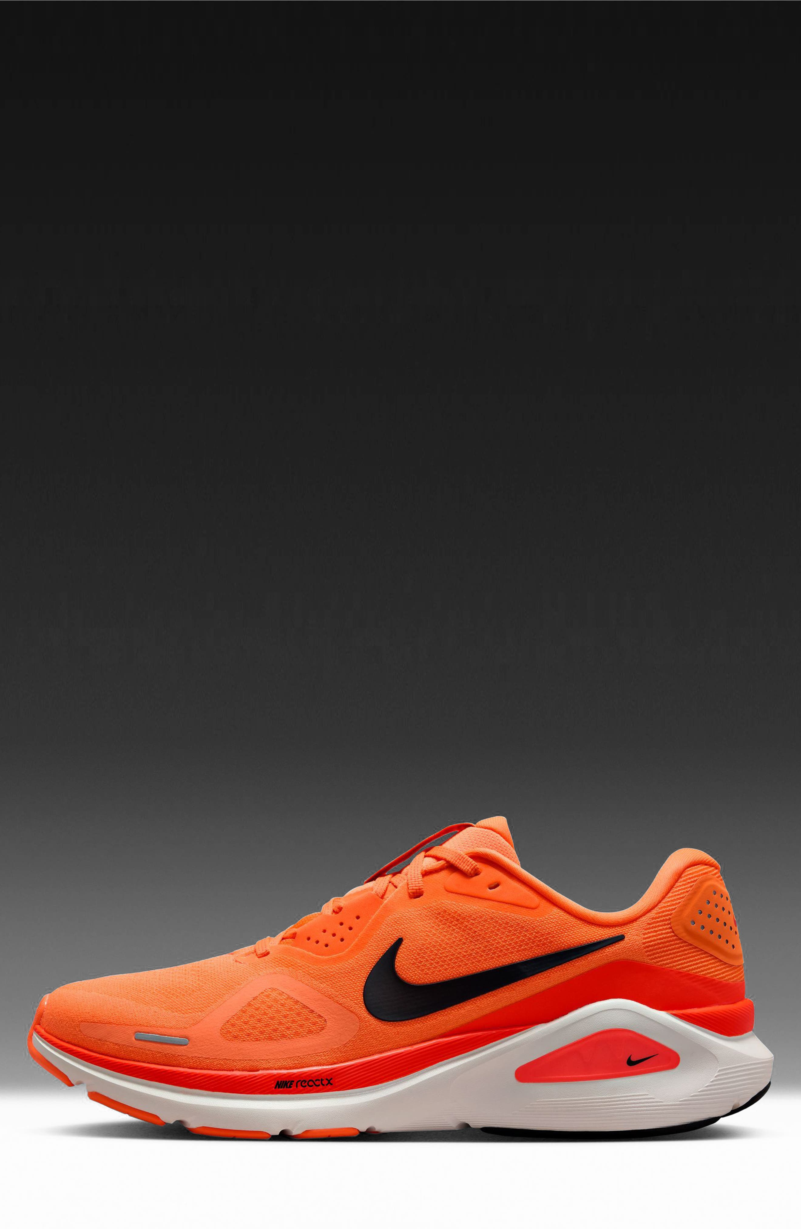 Nike Structure 26 Running Shoe in Total Orange/Black at Nordstrom - 2