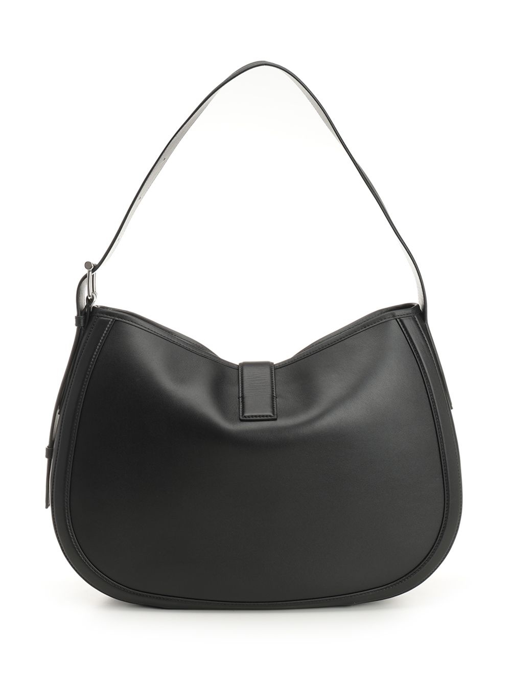 T-Bar Shoulder Leather Bag Shoulder Bags Black - 3