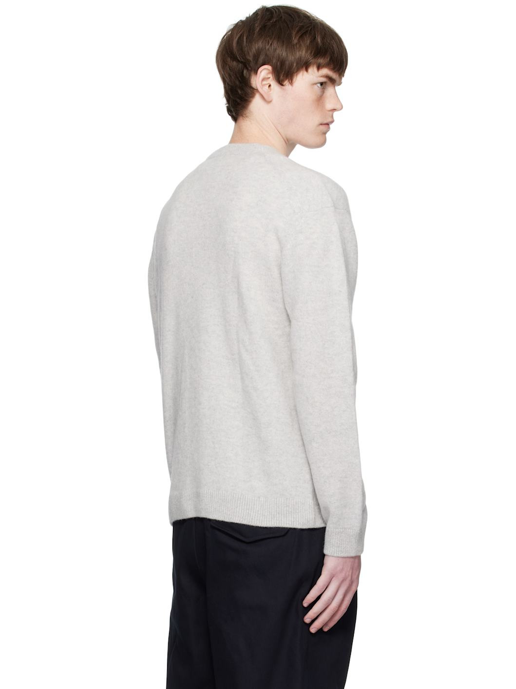 Gray Fox Head Comfort Sweater - 3