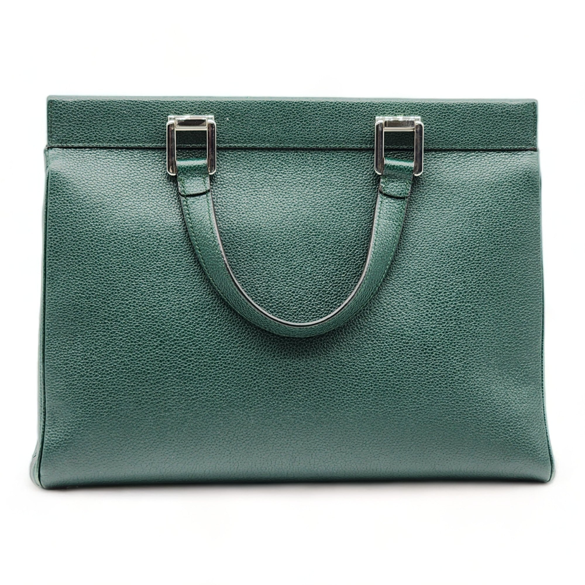 Gucci Medium Zumi Top Handle Bag in Green - 3
