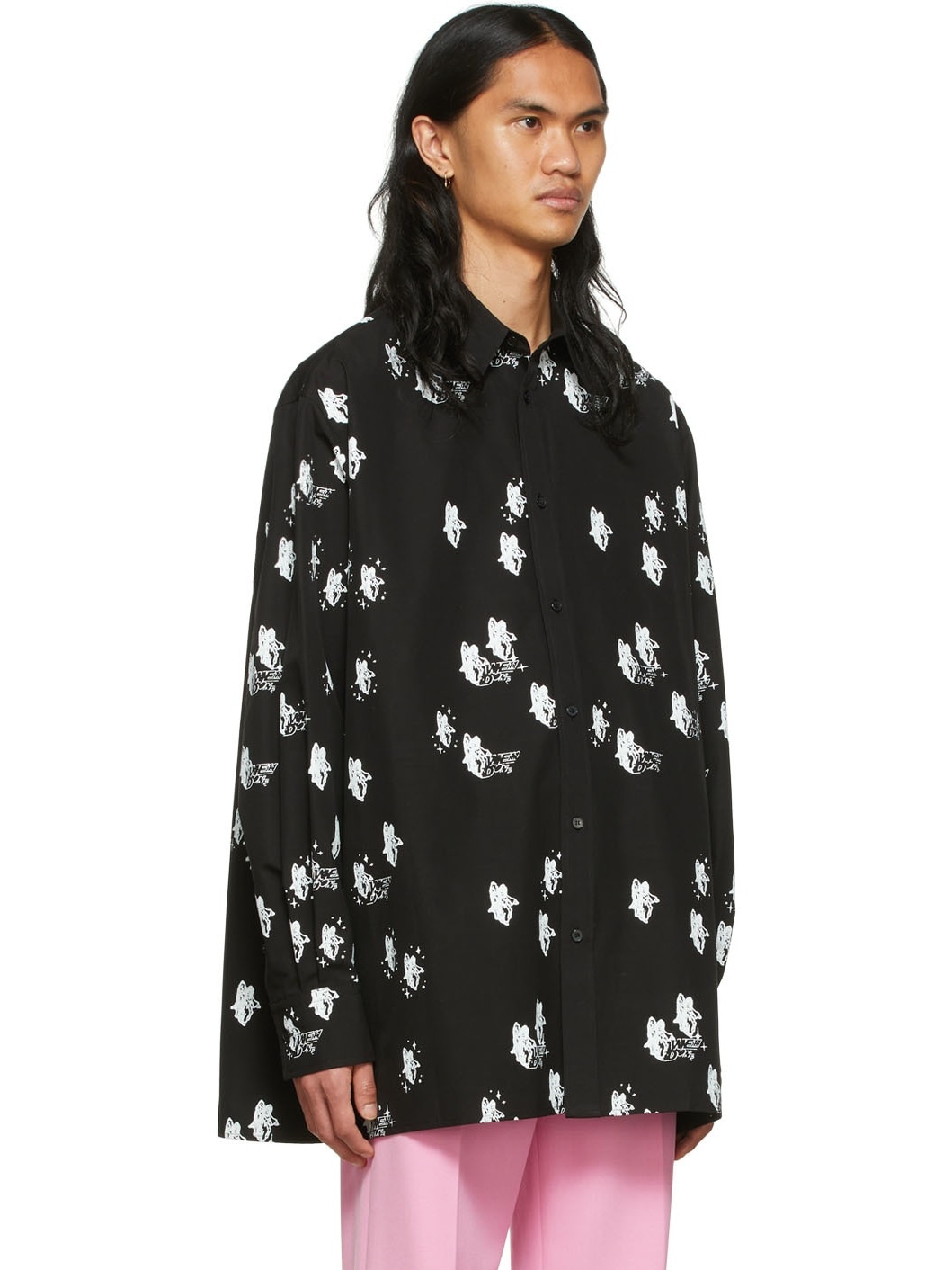Black Cotton Shirt - 2