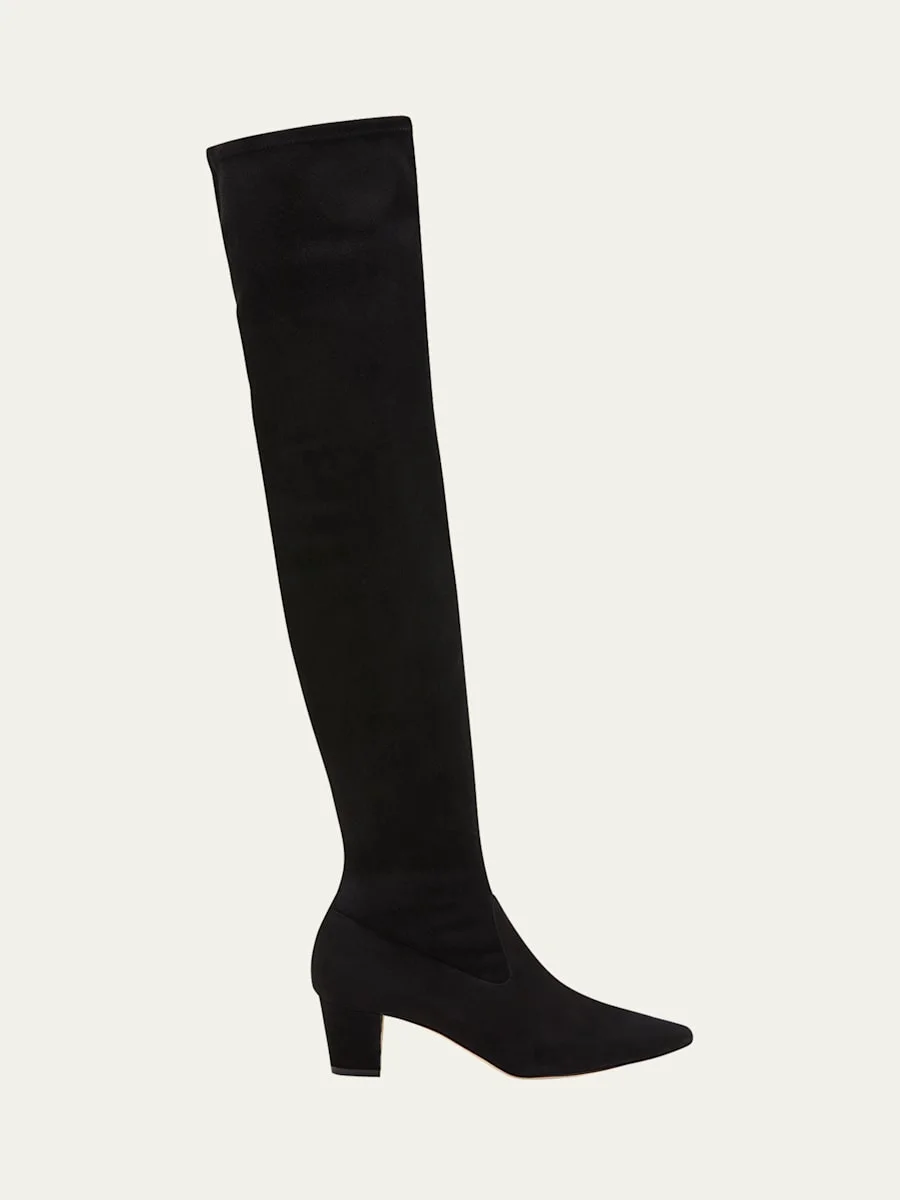 Lupasca Suede Over-The-Knee Boots - 1