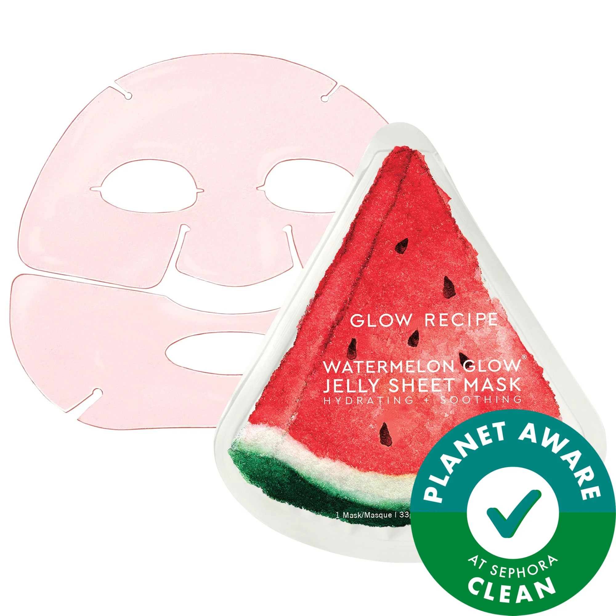 Watermelon Glow Hydrating & Soothing Jelly Sheet Mask - 1