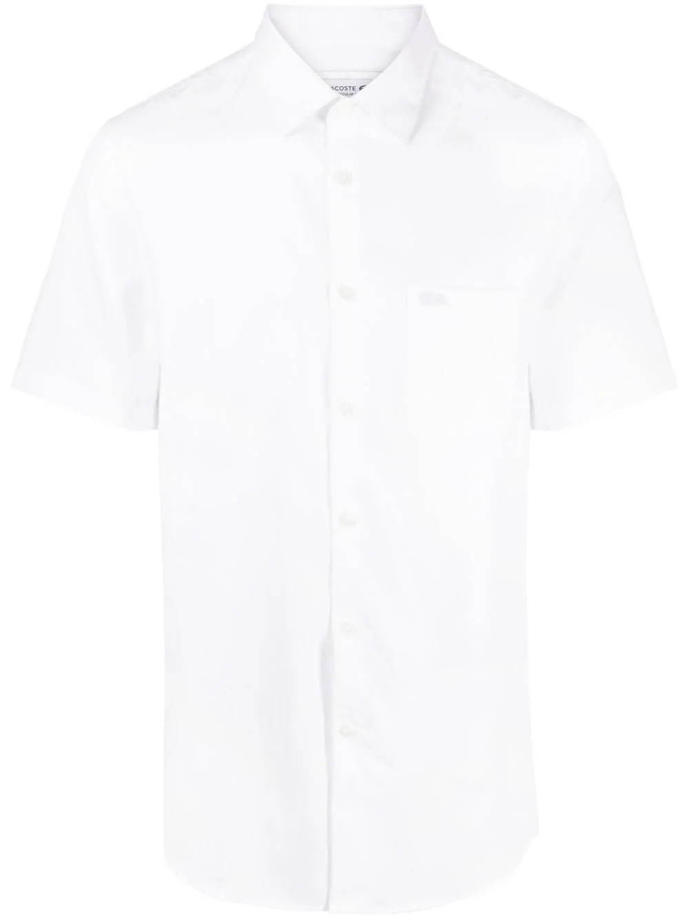 logo-embroidered short-sleeve cotton shirt - 1