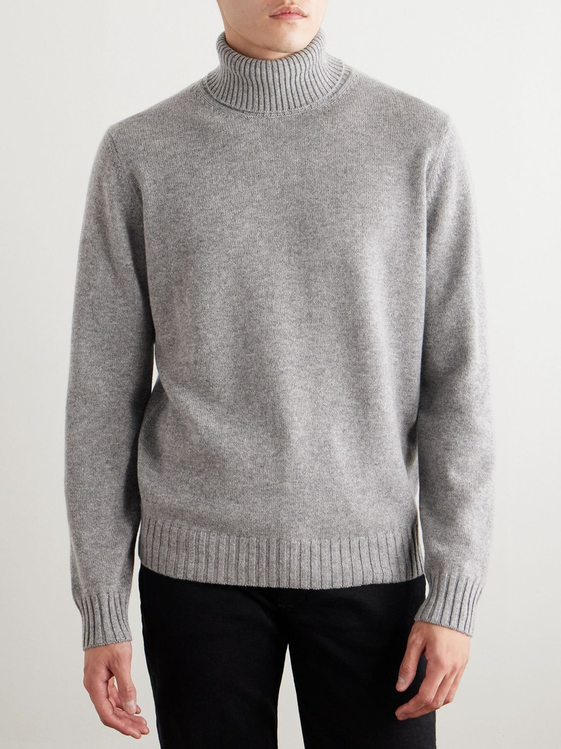 Cashmere Rollneck Sweater Gray 3