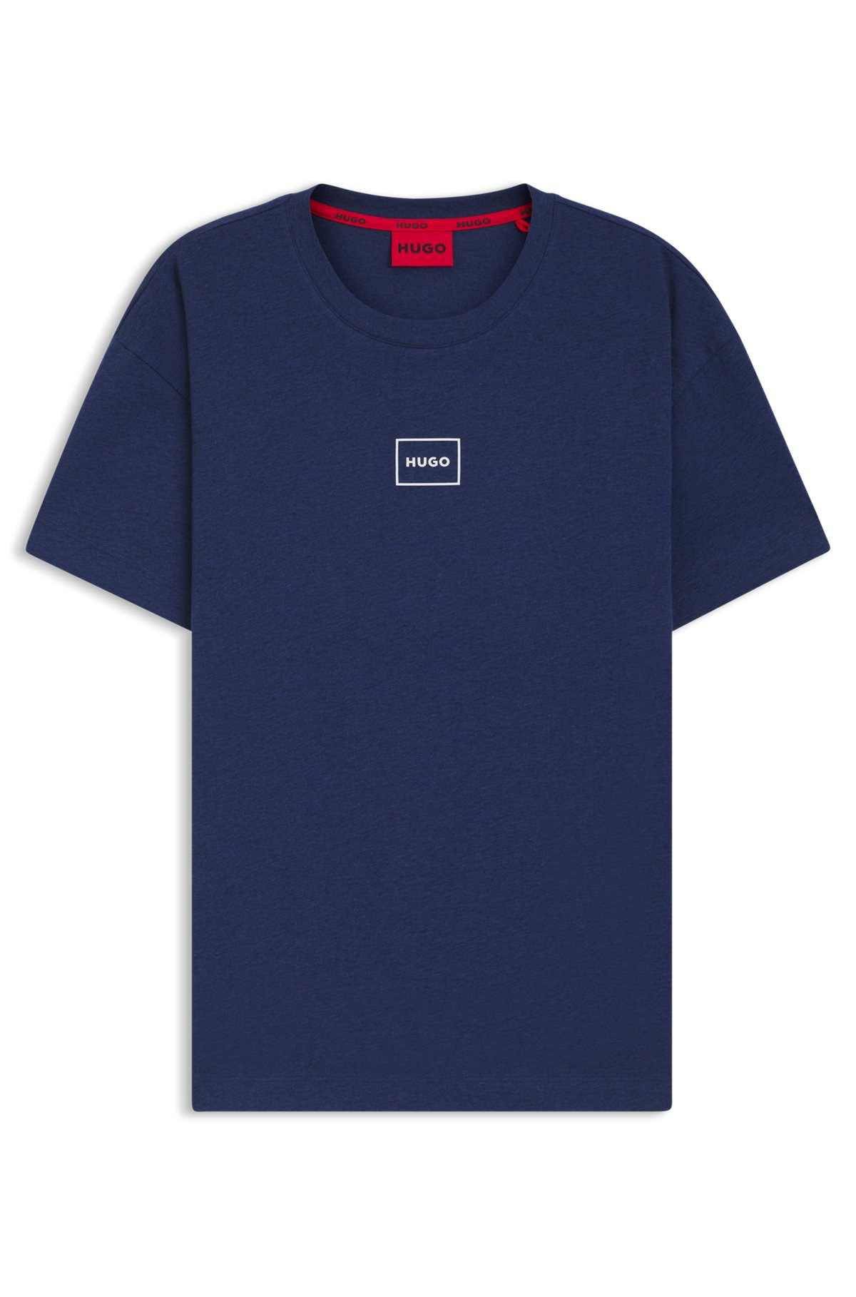 STRETCH-COTTON T-SHIRT WITH LOGO PRINT - 1