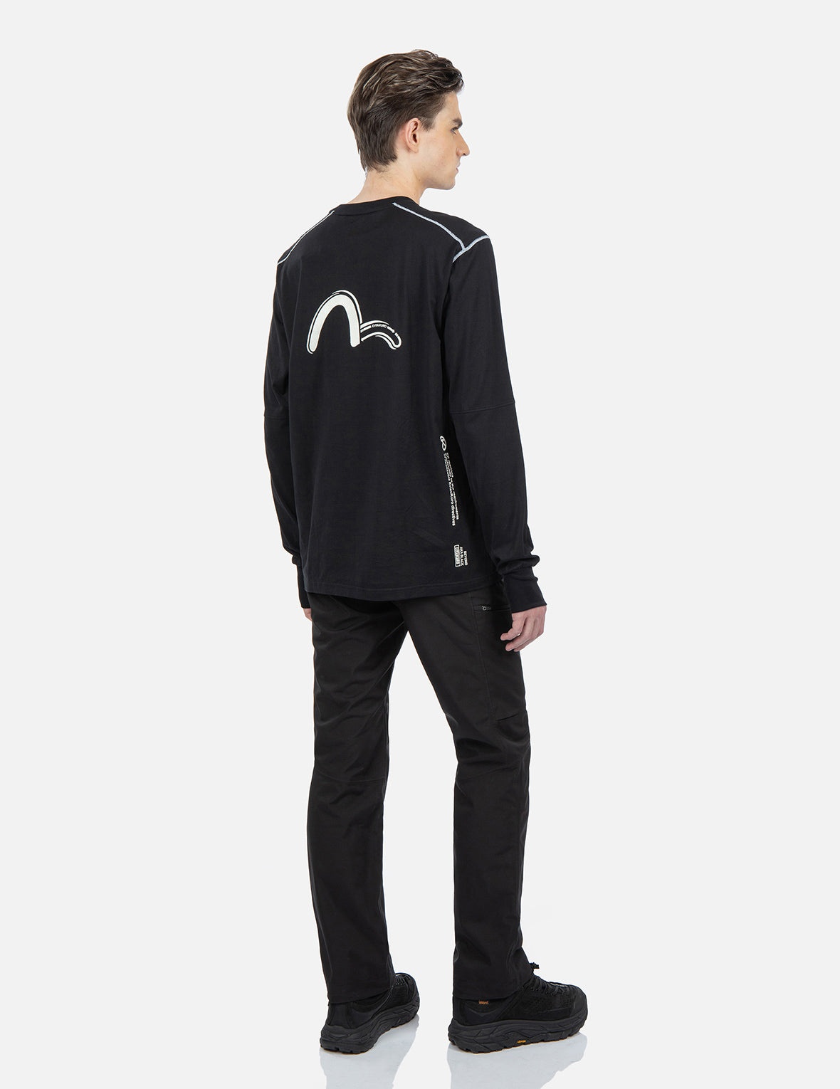 Contrast Stitching Long Sleeve T-shirt - 4