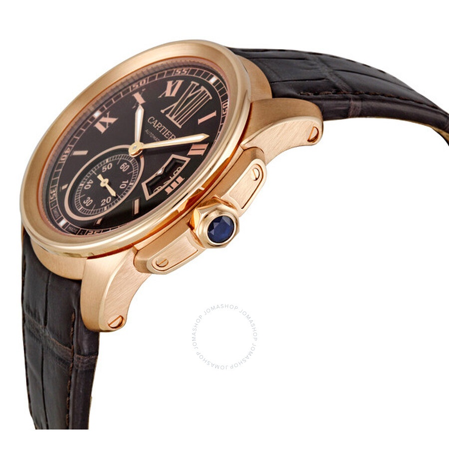 Pre-owned Cartier Calibre De Cartier Brown Dial Men's Watch W7100007 - 2