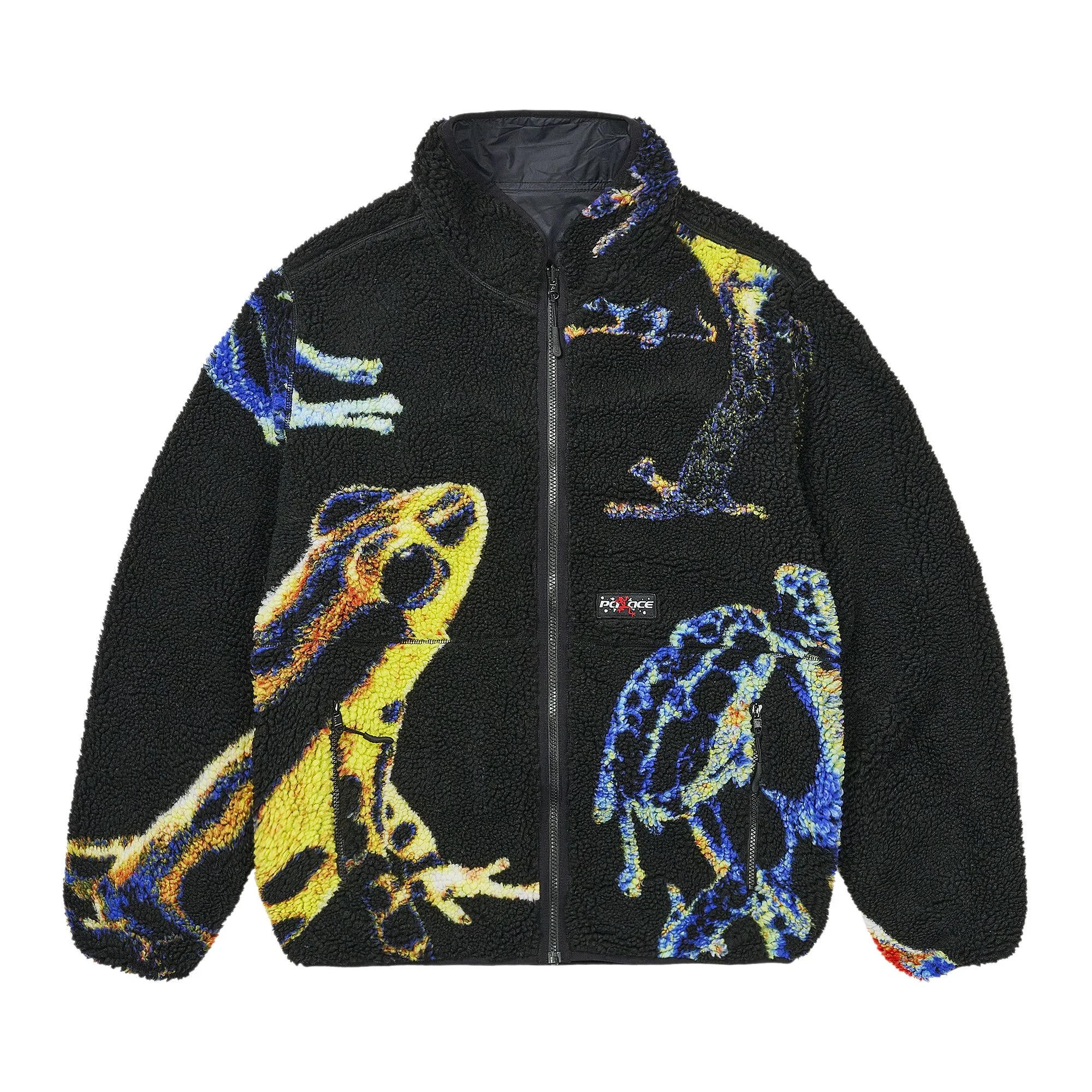 Palace Frogger Reversible Fleece 'Black' - 1
