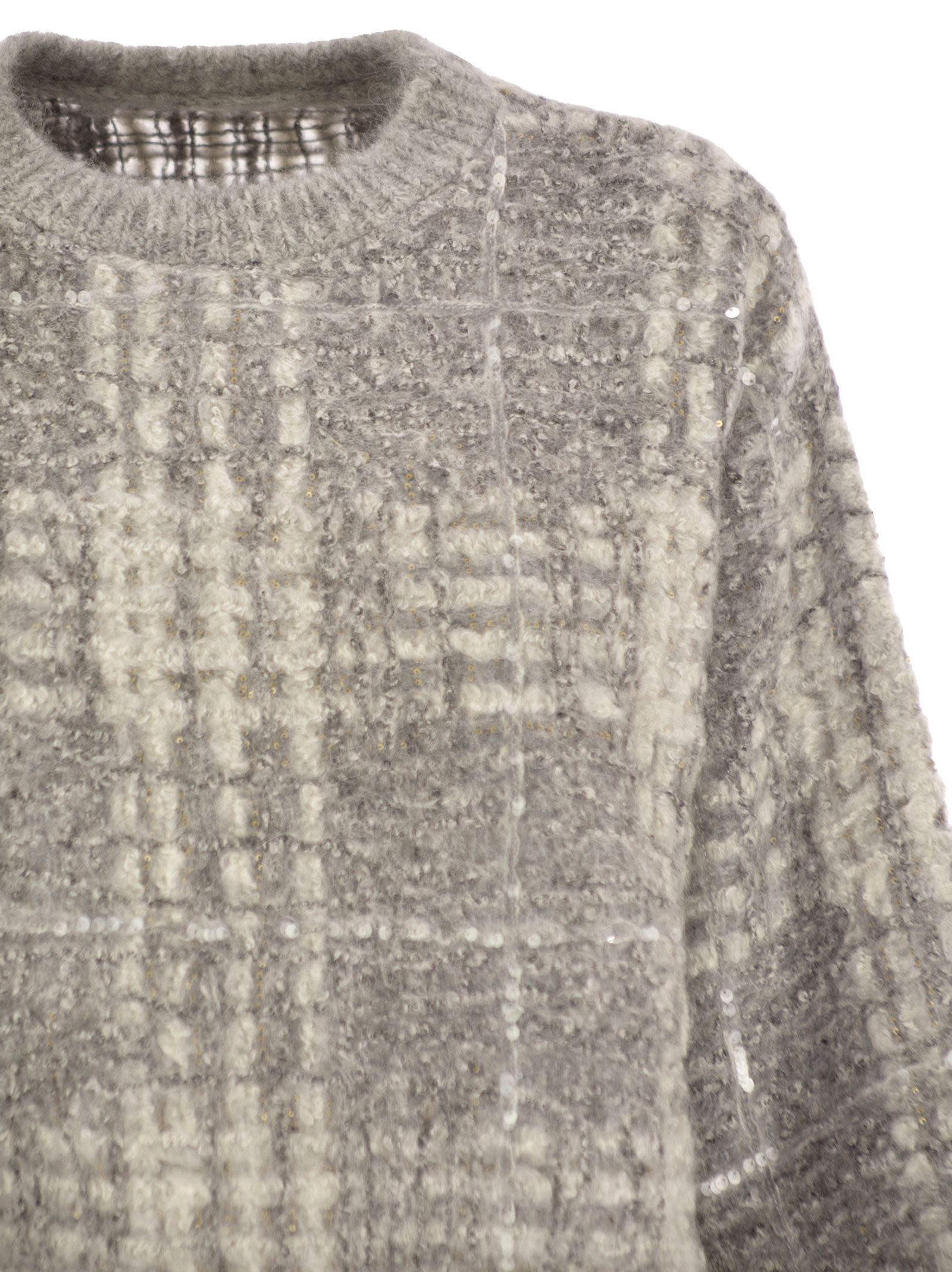 Brunello Cucinelli Women Dazzling Sweater In Mohair, Alpaca And Wool - 4
