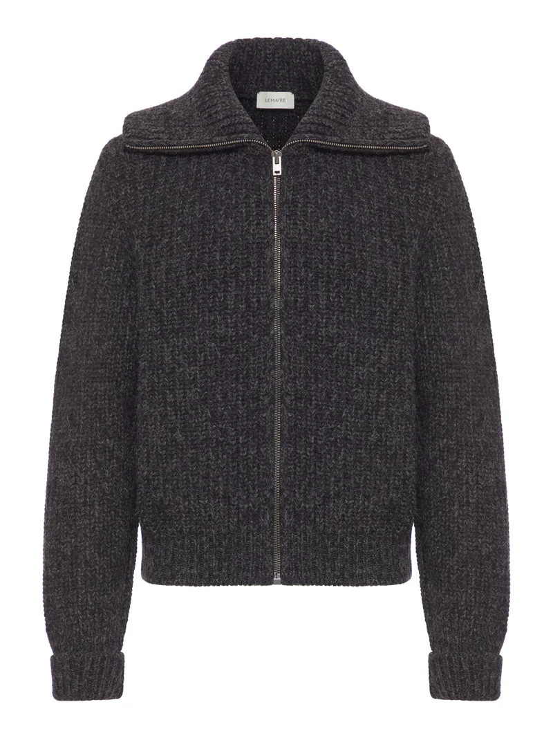 Lemaire Men Alpaca Zip-Up Cardigan - 1