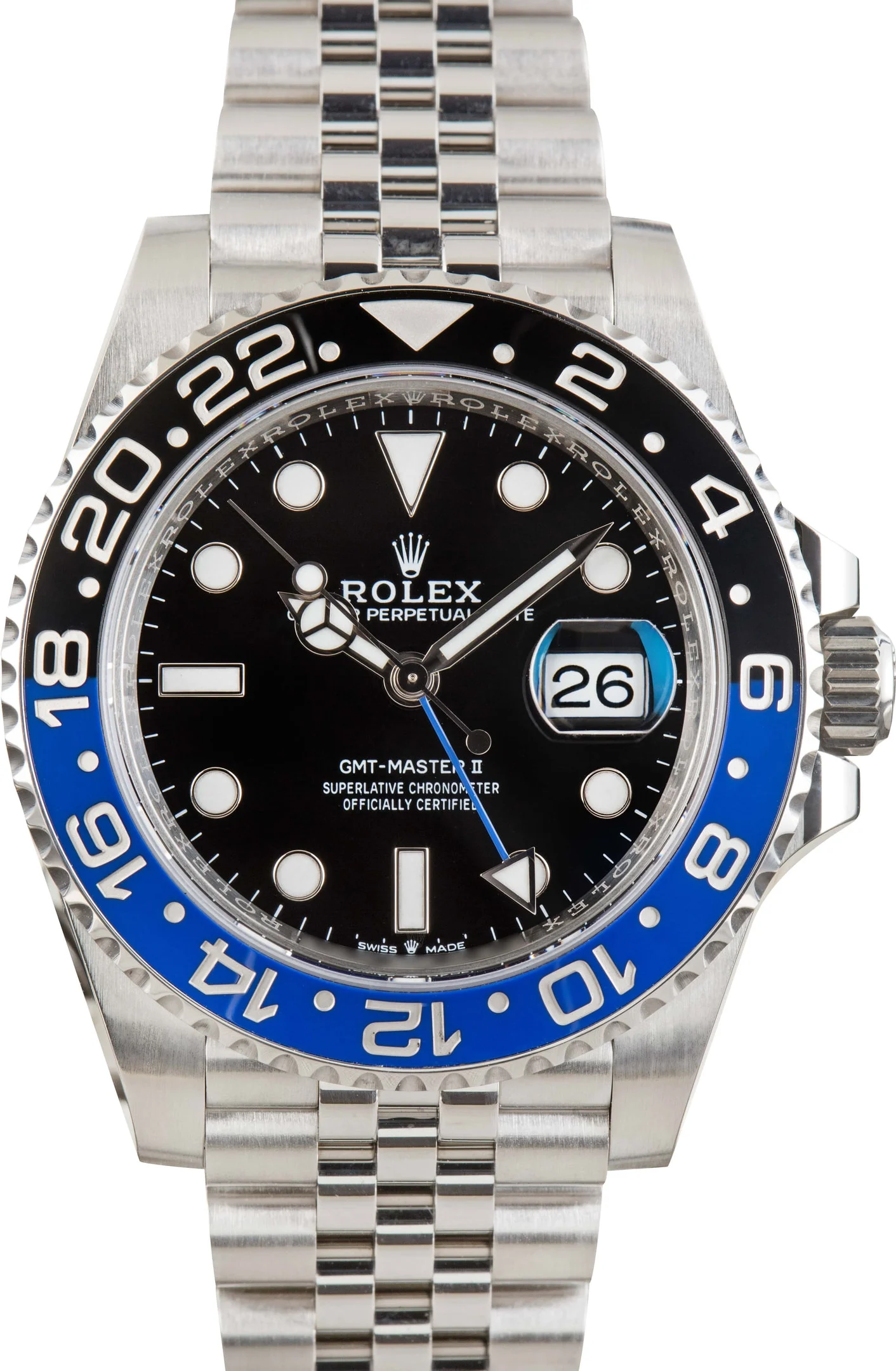 Men's Rolex GMT-Master II Ref 126710 Stainless Steel Batgirl - 1