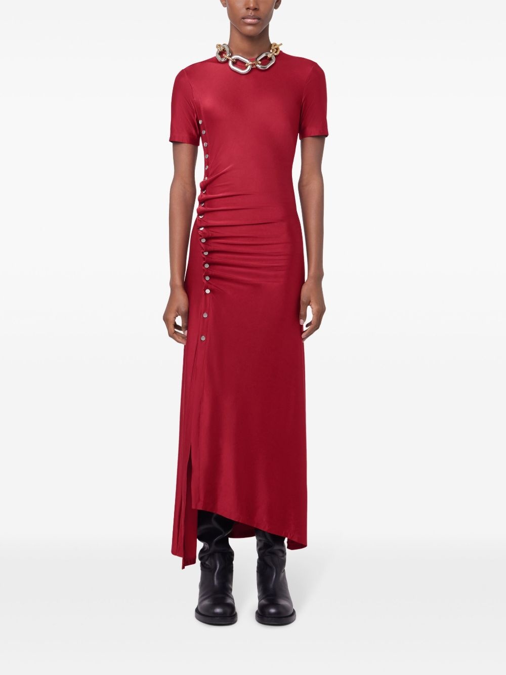 gathered jersey maxi dress - 2