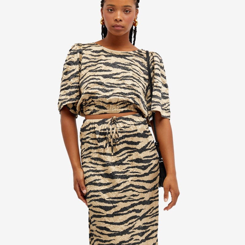 GANNI GANNI Crinkled Satin Blouse outlook