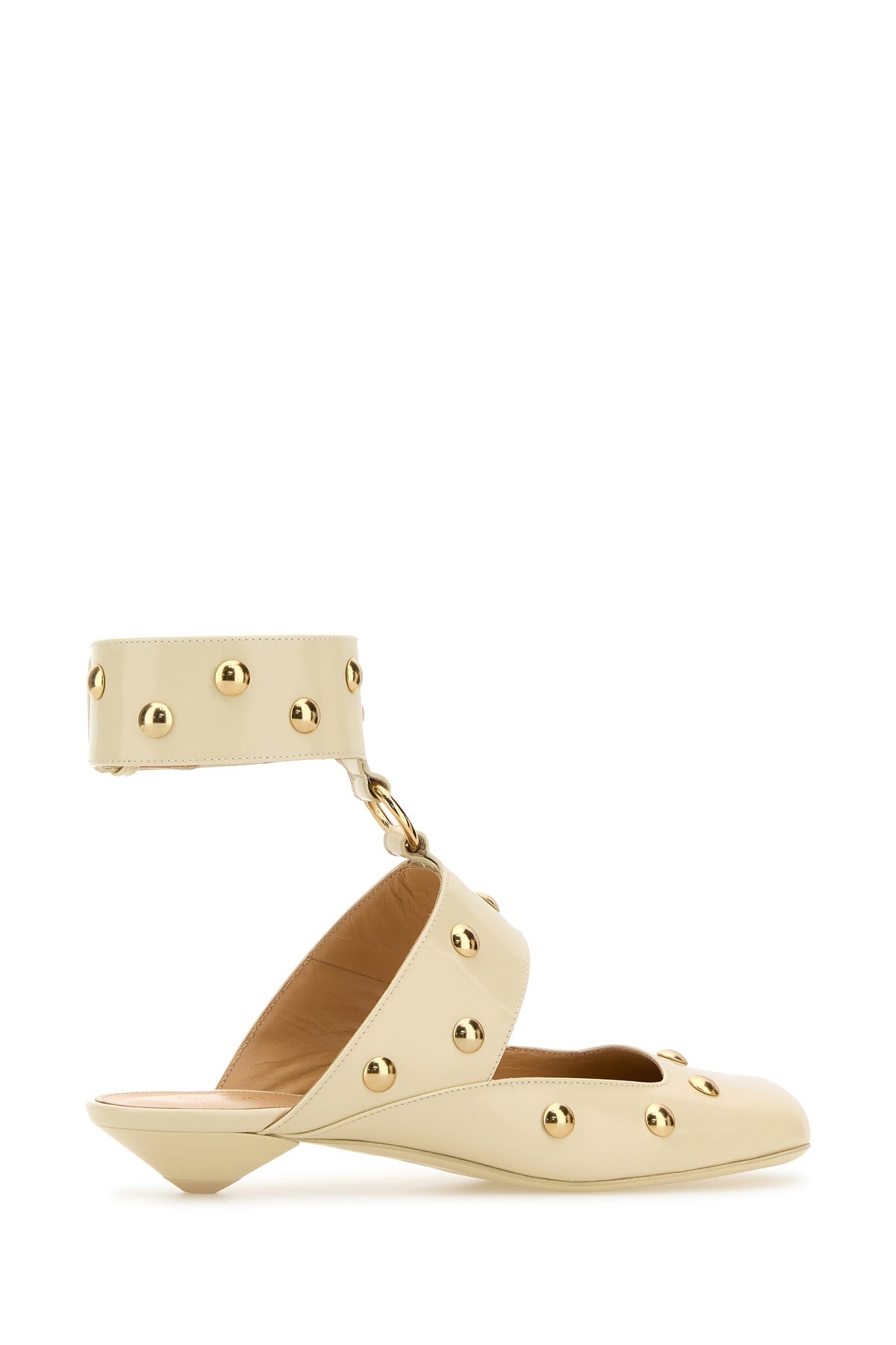 Ivory leather Jade sabot - 3
