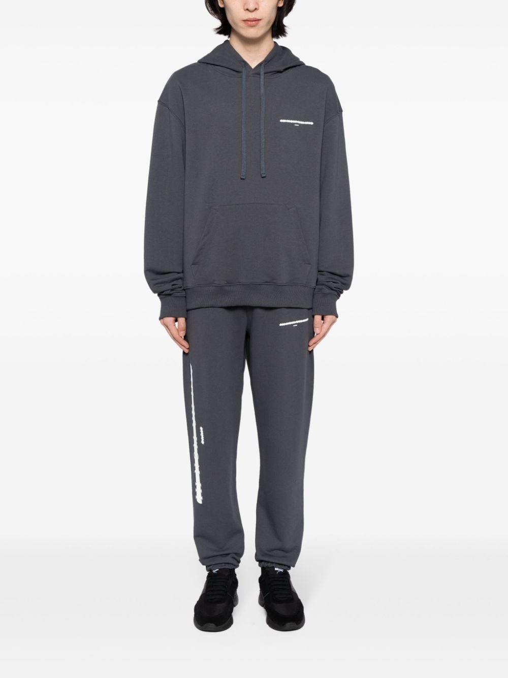 graphic-print cotton track pants - 2