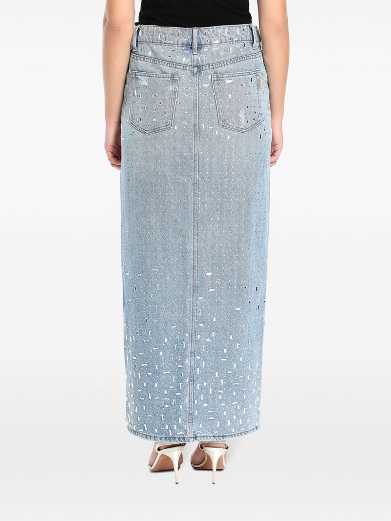 crystal-embellished denim skirt 3