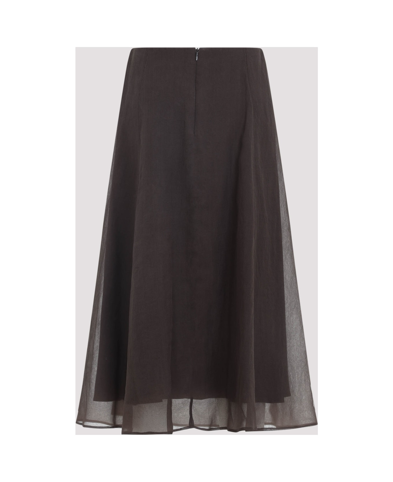 Silk Midi Skirt - 4