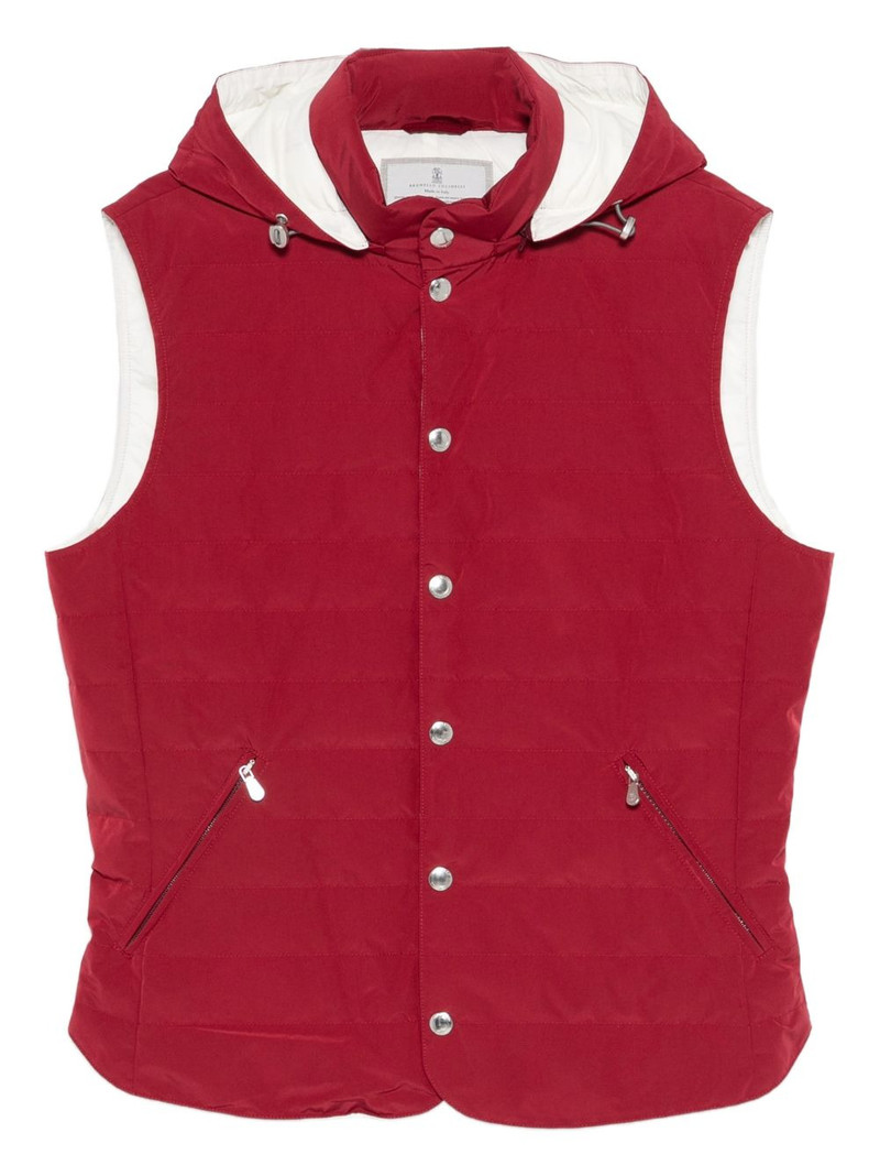 hooded zipped gilet 1