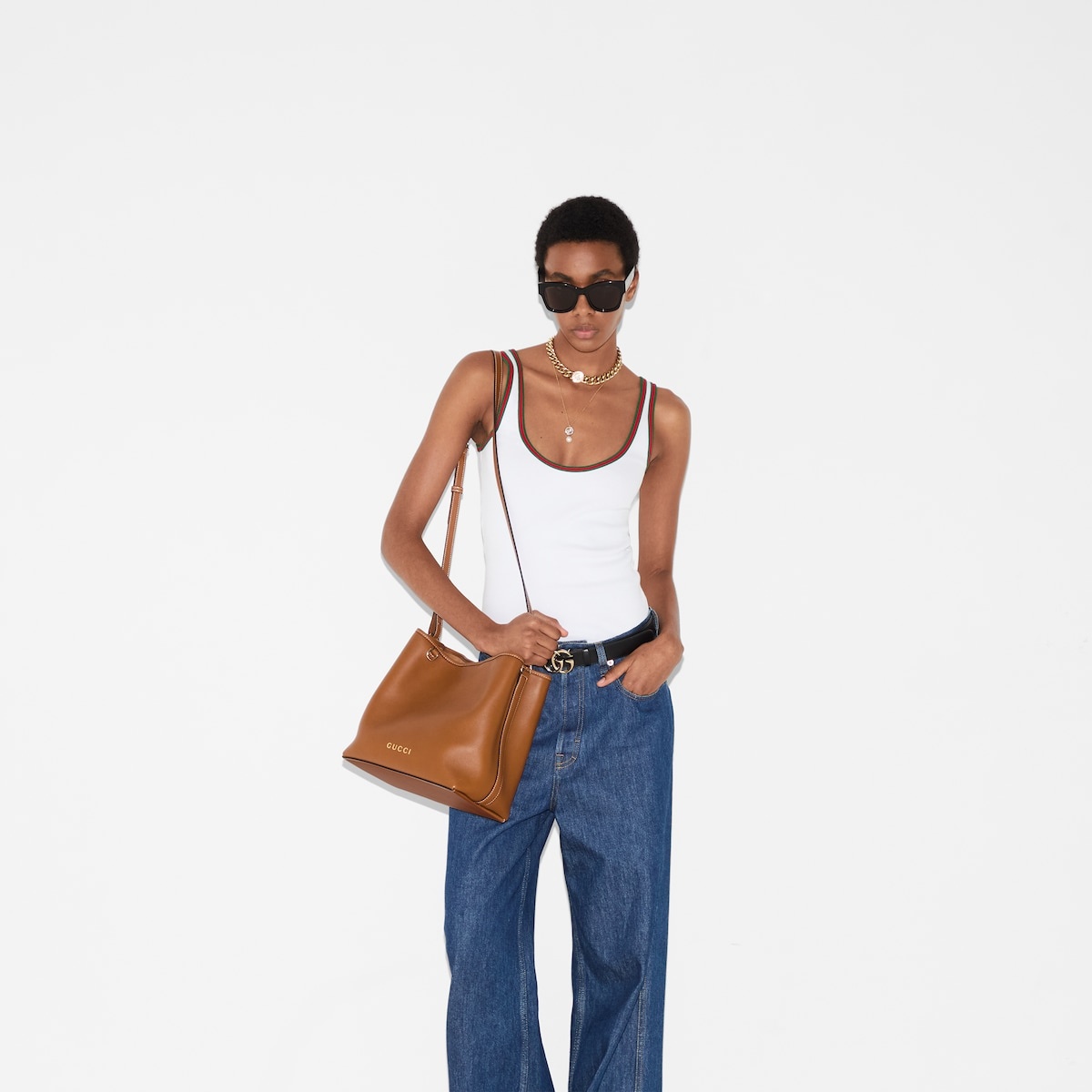Cotton tank top with Web - 7