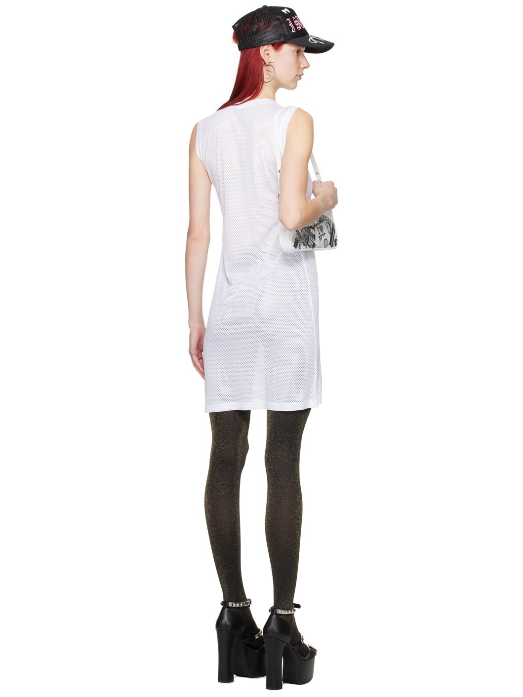 White Bow Midi Dress - 3