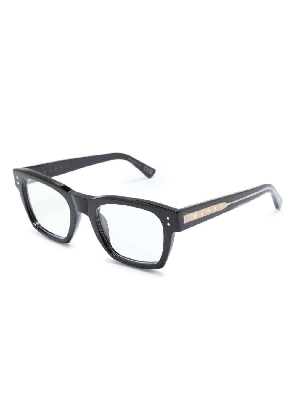 square-frame logo-print glasses - 2