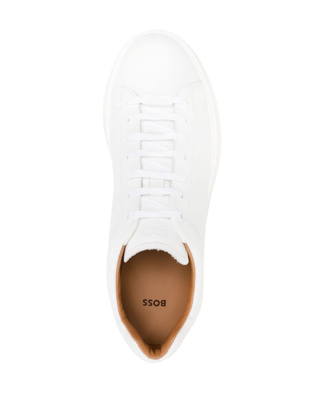 lace-up leather sneakers - 4