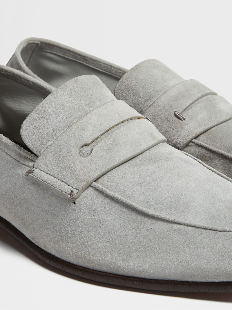GREY MÉLANGE SUEDE L'ASOLA LOAFERS 4