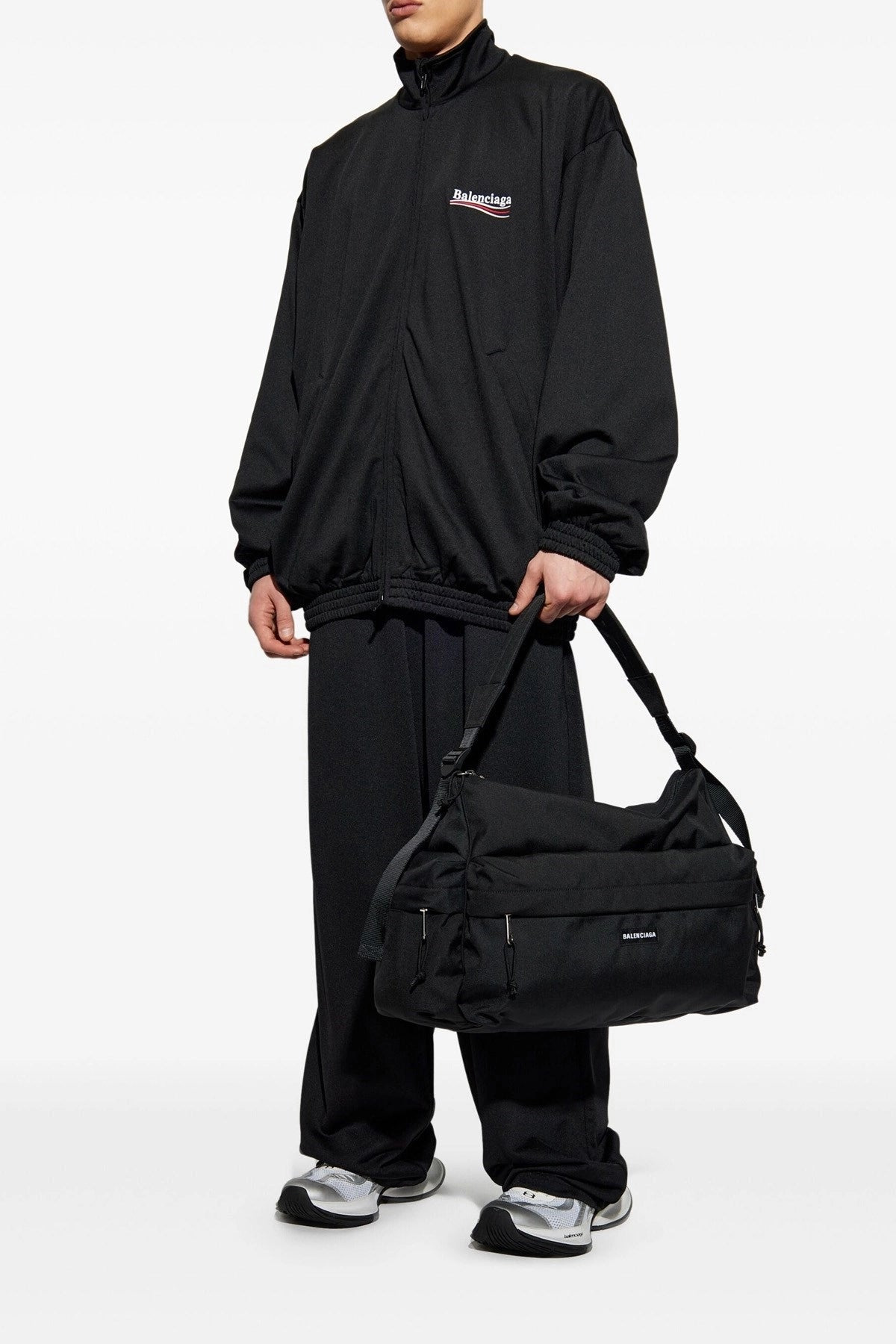 Balenciaga Men Logo Embroidery Sweatshirt - 2
