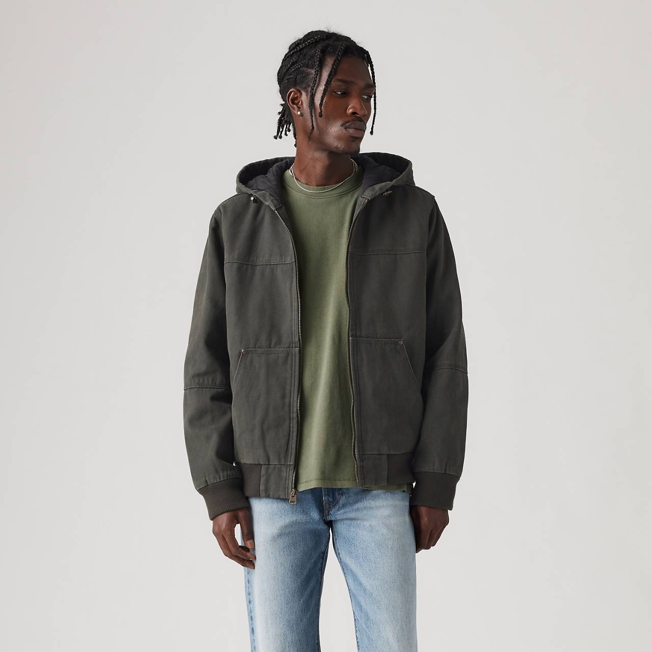 HOODED UTILITY JACKET - 1