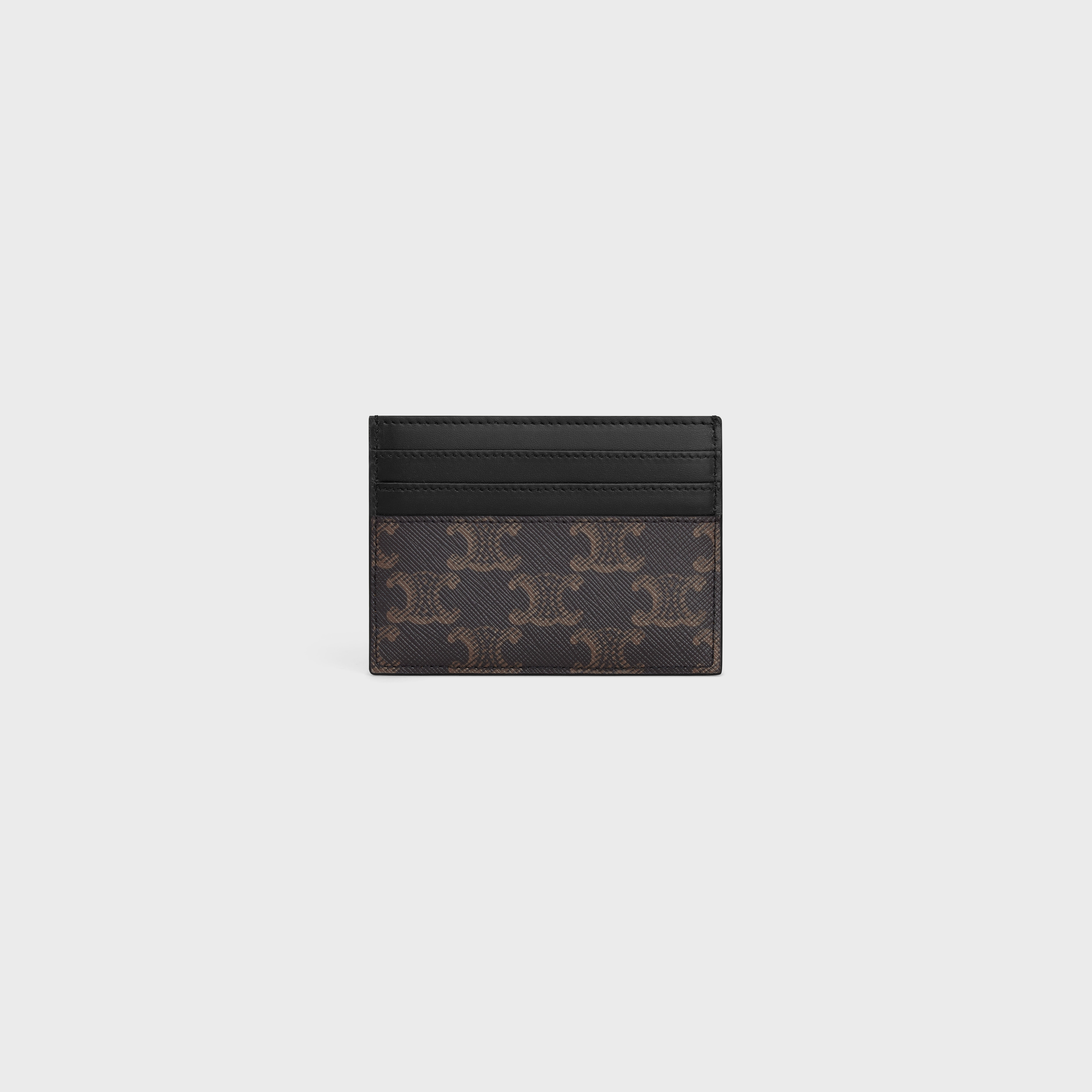 LARGE CARD HOLDER in TRIOMPHE CANVAS AND CLAFSKIN - 3