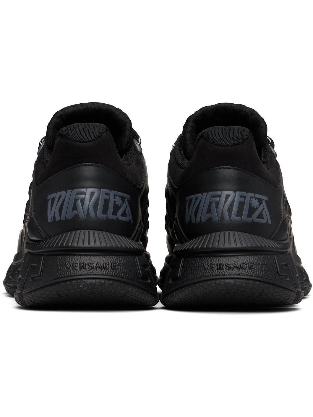 Black Barocco Jacquard Trigreca Sneakers - 2
