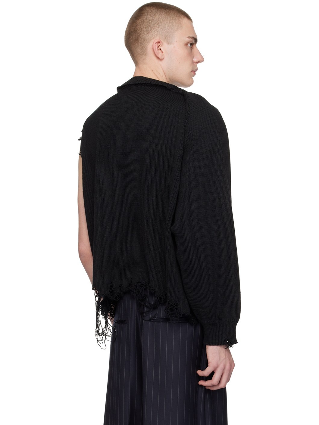 Black 2Way Sleeve Cardigan - 3