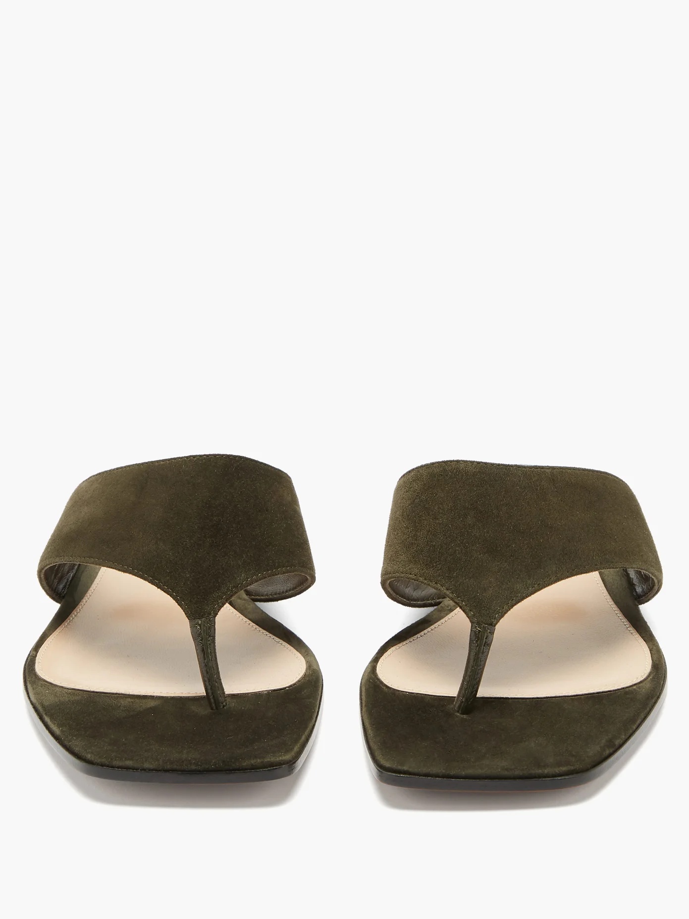 Thong suede sandals - 5