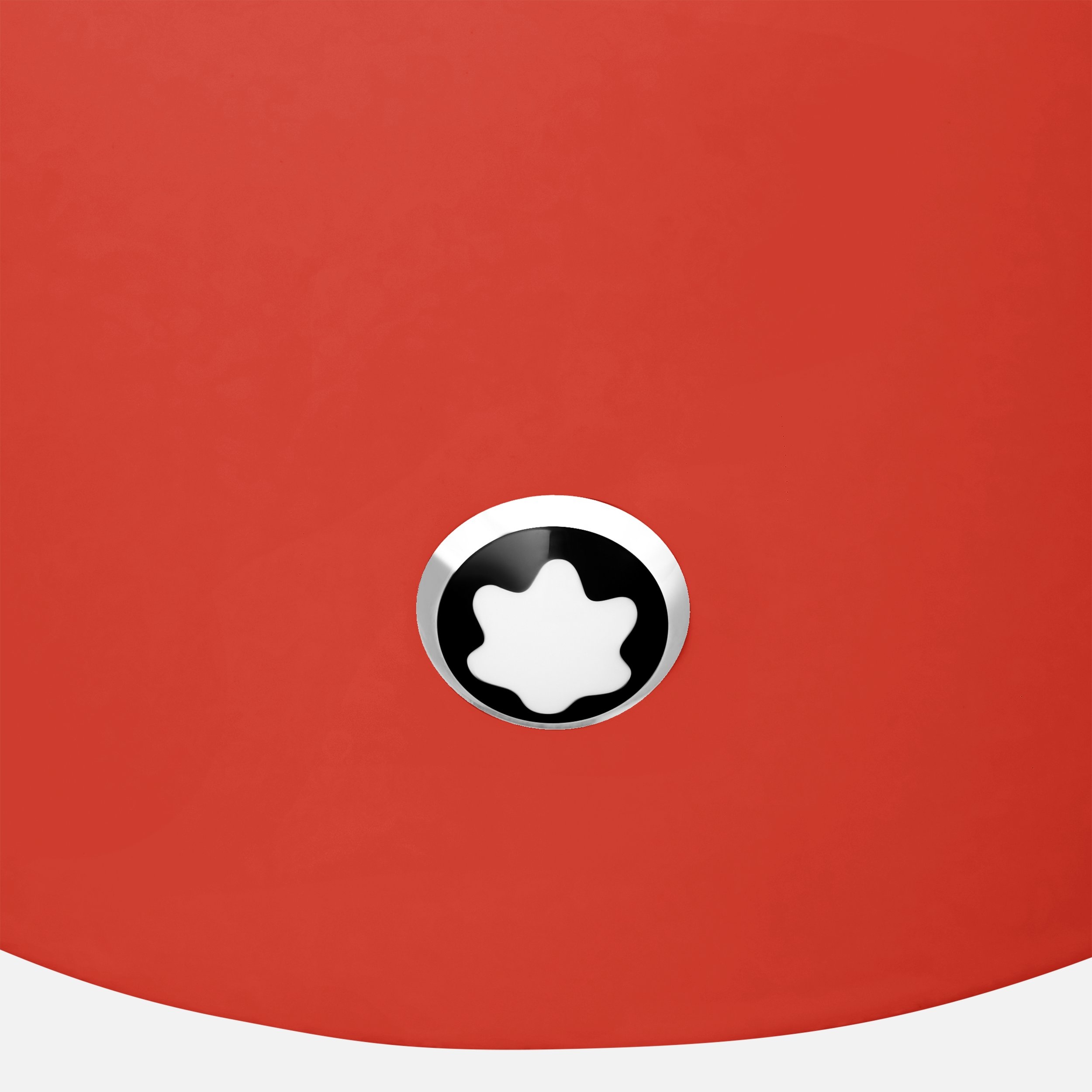 Round desk tray in coral lacquer (Medium) - 3