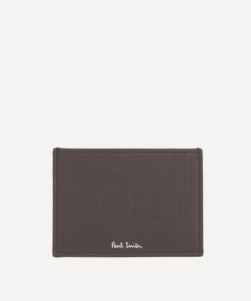 Shadow Stripe Leather Cardholder 1